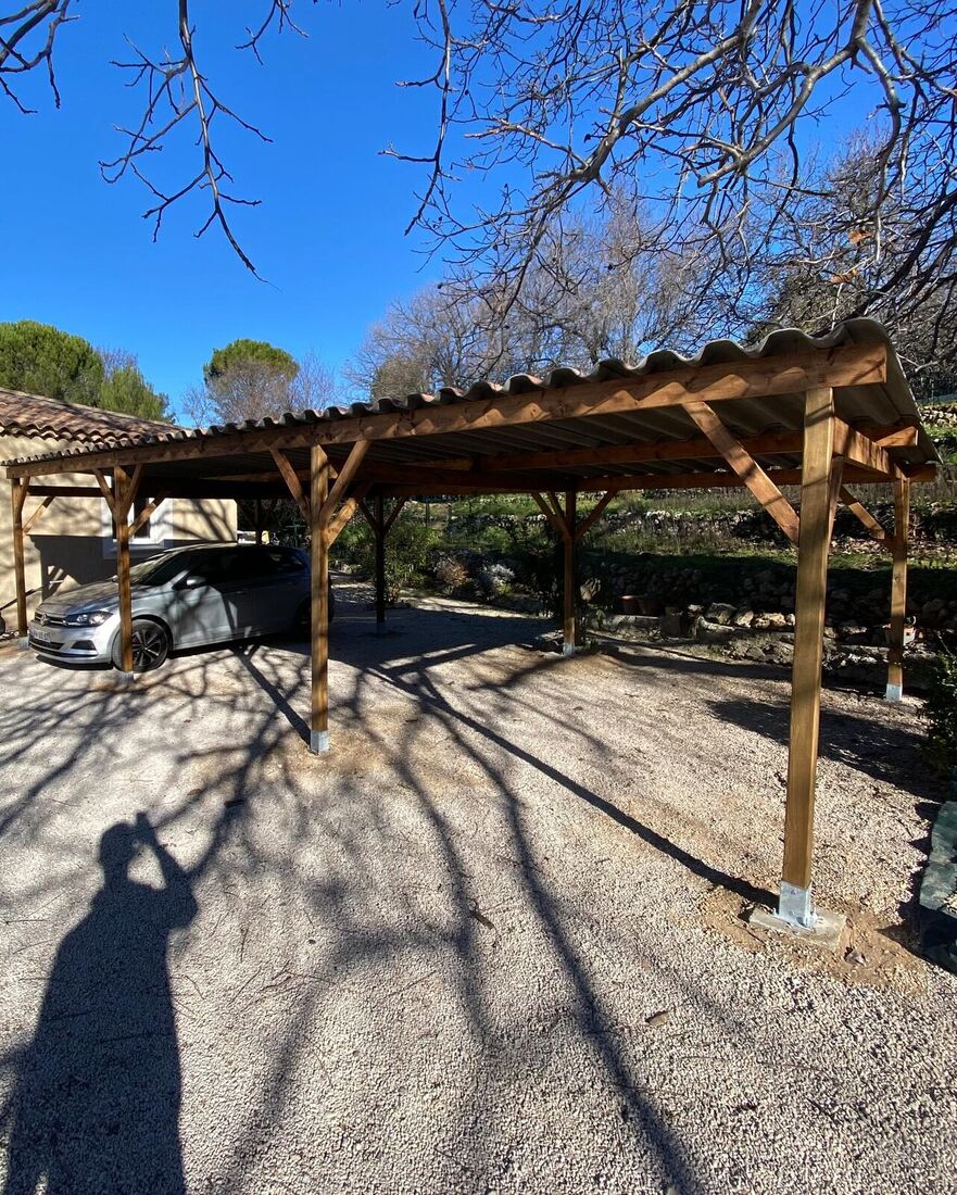 Carport en bois sur mesure